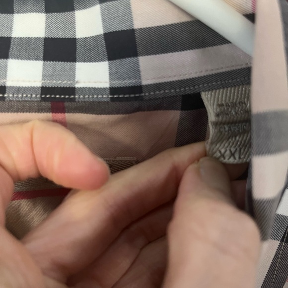 Burberry Brit Men's Classic Beige Check Shirt SZ XXL - Picture 3 of 6